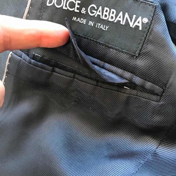 DOLCE & GABBANA D&G Martini Black Jacket & Pant Suit, Reg Tailored 40 Reg 34x29 - Picture 12 of 16